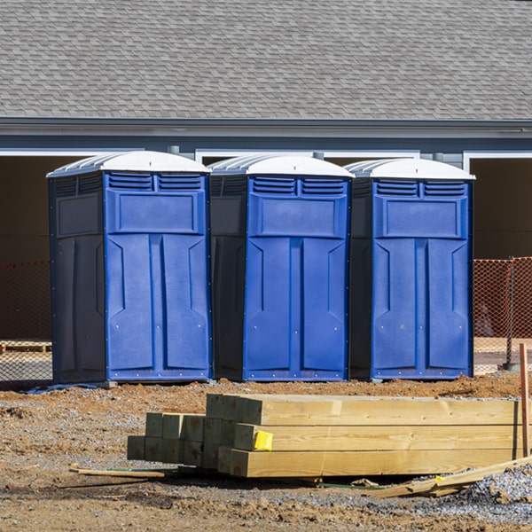 is there a specific order in which to place multiple porta potties in New Market Pennsylvania